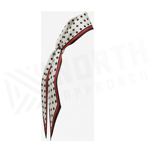 Pañuelo de Seda Cuadrado para Mujer, Estampado de Lunares, Elegante Accesorio de Moda Multifuncional para Todas las Temporadas - Product Image 3