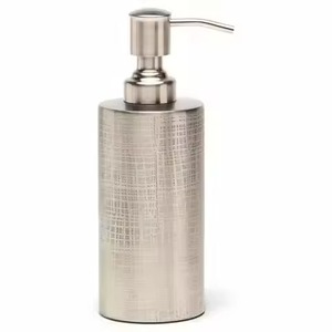 Modern Design Metal Soap <b>Dispenser</b> <b>Bottle</b> With Sleek Finish <b>Pump</b> Refillable Liquid Soap Holder Countertop Use - Product Image 4