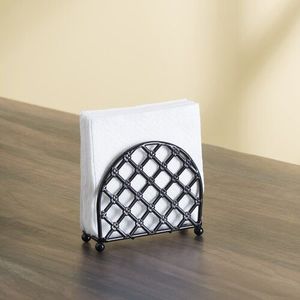Decorative Metal Napkin Holder Unique Artistic Design Elegant Tabletop Storage For Napkins Kitchen Decor - Product Image 5
