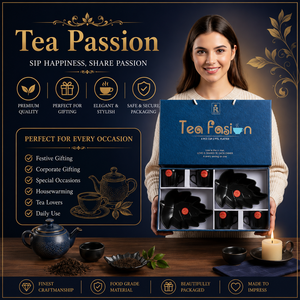 Luxury Coffee Set Boxed Printing Custom Logo Espresso Cups Noble Nectar Cafe 6+<b>1</b> <b>Gift</b> Set Tea Snack Serving <b>for</b> Festive Gifting - Product Image 6