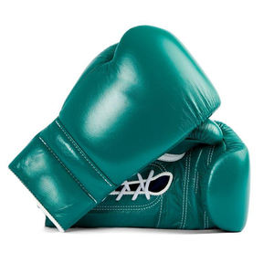 Guantes de Boxeo de Piel de Vacuno de Primera Calidad, con Cordones, Personalizados en Dorado, para Entrenamiento y Competencia de Artes Marciales - Product Image 3