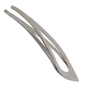 Pince à épiler professionnelle en acier inoxydable à double tranchant, pointe biseautée, outils de maquillage de haute qualité, couleur personnalisée - Product Image 5