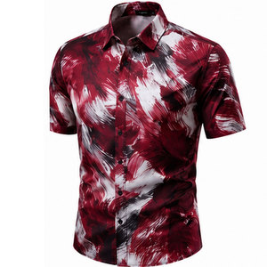 Chemise vintage imprimée pour homme de qualité supérieure avec une coupe moderne, un tissu doux au toucher et un look streetwear tendance pour la mode de tous les jours - Product Image 1