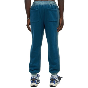 Customized Wide <b>Leg</b> Sunfaded Cotton Fleece Vintage Trackpants Mens Streetwear Baggy Joggers Wholesale. - Product Image 2