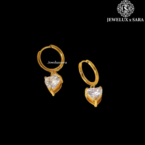 Moissanite Diamond Hoop Butterfly Earrings in Sterling Silver Fashion Jewelry for Daily Wear and Special Event Use - Product Image 2