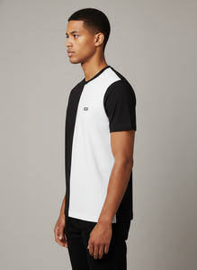 Camiseta Casual Negra y Blanca para Hombre, 100% Algodón de Alta Calidad, 200gsm, Impresión Digital |   Camiseta de Manga Corta Transpirable con Logotipo Personalizado - Product Image 4