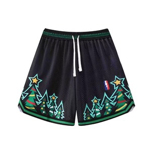 Factory Made Custom High Quality Mesh Shorts Basketball Workout Fitness Gym Comfort Breathable <b>Elastic</b> Waistband 100% Cotton - Product Image 1