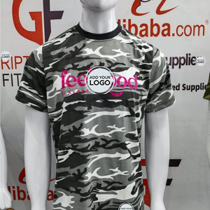 เสื้อยืดลายพรางพิมพ์ลายทั้งตัวแบบพรีเมียม แห้งเร็ว สวมใส่สบาย เหมาะสำหรับออกกำลังกาย สไตล์สตรีทแวร์  รับสกรีนโลโก้ตามแบบ - Product Image 1