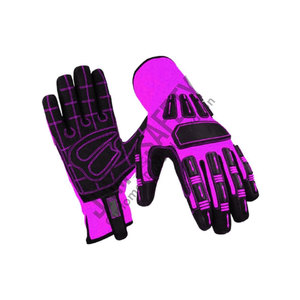 ถุงมือทำงานหนังสังเคราะห์ทนความร้อนสูง ป้องกันการสั่นสะเทือน อุปกรณ์ป้องกันสำหรับช่างและทำสวน อุปกรณ์นิรภัยส่วนบุคคล - Product Image 2