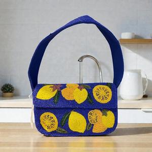 Bolso de Noche Ligero con Cuentas de Perlas, Bolso de Mano Tejido a Mano para Mujer, Regalo de Boda Portátil para Mamá, Regalo de Navidad Perfecto - Product Image 1