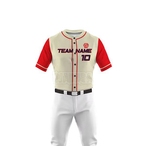 Uniforme de béisbol de alta calidad para hombre, conjunto de ropa de equipo personalizado, uniforme de béisbol para hombre en stock. - Product Image 4