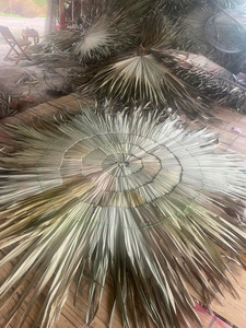 ร่มปาล์มเวียดนามขนาด 1.6 เมตร ทำจากใบปาล์มธรรมชาติ โครงไม้ไผ่ สำหรับใช้ตกแต่งร่มเงาในสวน ชายหาดกลางแจ้ง - Product Image 5