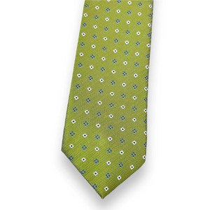 Corbata de Lujo Verde con Diseño Geométrico para Hombre |   Corbata de Diseño Premium, Tejida en Jacquard, Formal, para Negocios, Bodas, Fiestas, Accesorio de Regalo - Product Image 3