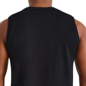 Camiseta sin mangas informal para hombre, mezcla de algodón, chaleco deportivo transpirable para gimnasio, ropa deportiva de verano, ropa con logotipo personalizado - Product Image 4