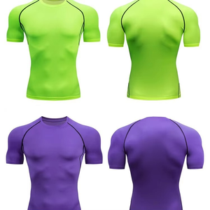 Camiseta Deportiva de Manga Corta con Logotipo Frontal Personalizado para Hombre, de Secado Rápido y Transpirable para Baloncesto, Running, Entrenamiento y Ejercicio - Product Image 6