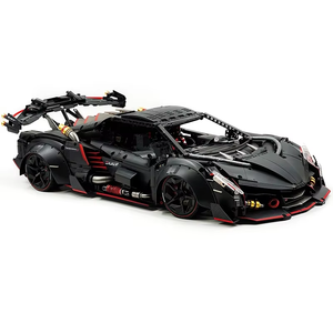 รถแบล็ค มิดไนท์ ซาวด์ โรดสเตอร์ 1:8 MOC 10631 ชุดตัวต่อแบบโมเดล รถฟิวเรียสไฮเทค ของเล่นเสริมสร้างจินตนาการ ของขวัญสำหรับเด็กผู้ชาย - Product Image 1