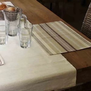 Lot de sets de table carrés personnalisables en polyester et coton, faits main, écologiques, modernes, résistants à la chaleur, pour mariage et cuisine - Product Image 1
