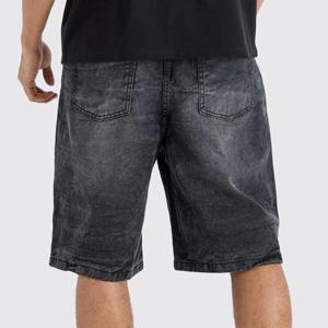 Shorts en jean grande taille pour hommes – Le meilleur fabricant, qualité supérieure, robustes, vente en gros, style urbain, avec logo frontal - Product Image 4