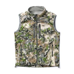Gilet de chasse unisexe d'hiver en gros, multi-poches, imperméable, coupe-vent, respirant, en softshell, imprimé camouflage forêt et montagne - Product Image 4