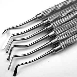 Juego de instrumentos de restauración dental de composite al por mayor, 6 piezas, kit de herramientas de acero inoxidable para relleno oral de composite dental - Product Image 1