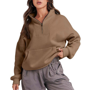 Custom Logo <b>Women</b> <b>Half</b> <b>Zip</b> Mock Neck <b>Sweatshirts</b> With Comfortable Design <b>Women</b> <b>Half</b> <b>Zip</b> Mock Neck <b>Sweatshirts</b> - Product Image 1