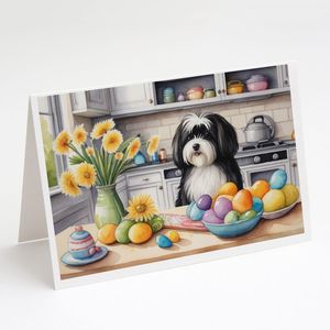 Pack de cartes de vœux havanais de Pâques lunatique 8 A7 taille 5x7 enveloppes de cartes de note vierges pour la décoration pour les vacances spéciales - Product Image 1