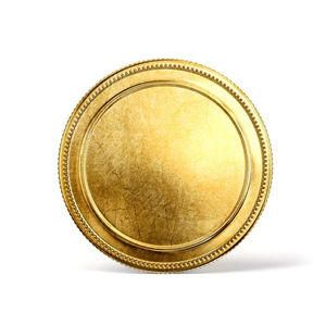 Assiette de Présentation Dorée en Acier Inoxydable Écologique Style Populaire pour la Maison, les Hôtels, la Décoration de Table de Mariage et le Service Alimentaire - Product Image 3