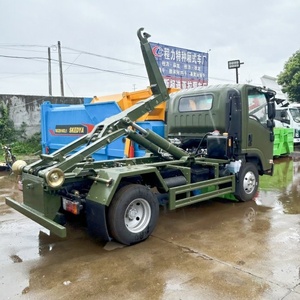 <span class=keywords><strong>Camion</strong></span> à ordures de haute qualité Euro 4 isuzu Hook - Lift 6ton 6000 litres Roll off véhicule à ordures <span class=keywords><strong>camion</strong></span> à ordures avec bras de levage - Product Image 6