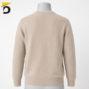 Darsa Impex – Nouvelle Collection : Pull en Cachemire Respirant Personnalisé avec Logo, Col Rond Classique, Hiver Homme, Logo Frontal – Vente en Gros - Product Image 4