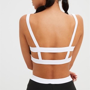 Soutien-gorge de sport sans couture à col rond et dos ouvert pour femme, idéal pour le yoga, la gym, le fitness et l'entraînement - Product Image 2