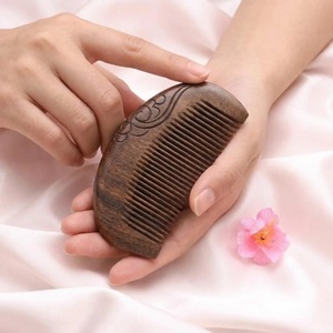 หวีไม้ไผ่หวีผมไม้สีธรรมชาติหวีไม้ - Product Image 2