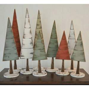 Árbol de Navidad Moderno de Madera y MDF para Decoración de Mesa y Estantes para la Temporada Festiva - Product Image 6