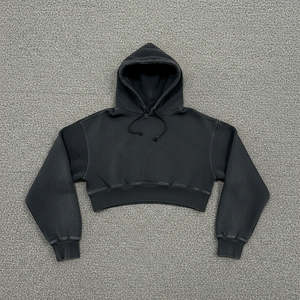 เสื้อฮู้ดดี้ผู้หญิง แขนยาว ผ้าโพลีเอสเตอร์/คอตตอน ทรงหลวม แห้งเร็ว ระบายอากาศดี รุ่นใหม่ล่าสุด ปี 2026 สำหรับฤดูหนาว แบบไหล่ตก - Product Image 5