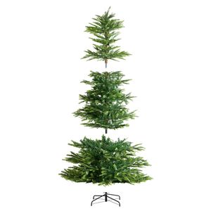 7.5ft Prelit Artificial Christmas <b>Tree</b> Full Holiday Decor with 700 Warm White LED <b>Lights</b> and 1319 Branch Tips for Xmas - Product Image 1