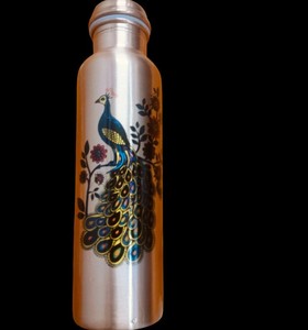 High Quality Copper water Bottle <b>Designer</b> Copper Bottle Heavy-Duty Copper Outdoor Bottle At Best Price <b>By</b> SALEEM INTERNATIONAL - Product Image 1