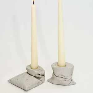 Marble Candle Holder Natural White Marble Candlestick Square Concrete <b>Tea</b> <b>Light</b> Holder - Product Image 3
