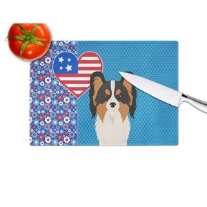 Tricolore Papillon USA Grande Taille Décoratif En Verre Trempé Planche À Découper Cuisine Planche De Service Planche À Découper Plats Et Assiettes - Product Image 4