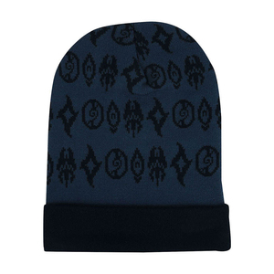 Bonnet unisexe d'hiver en acrylique, chaud, tricoté, avec revers, réglable, décontracté, broderie personnalisée, fournisseur direct d'usine, vente en gros OEM - Product Image 2