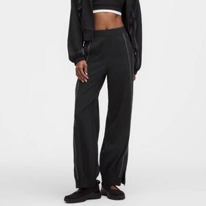 <b>Women</b> Black <b>Women's</b> <b>Jogging</b> Trousers Elastic Waist Sports <b>Pants</b> Quick Dry Wide Leg Athletic Trouser for Club Training <b>Pants</b> - Product Image 1