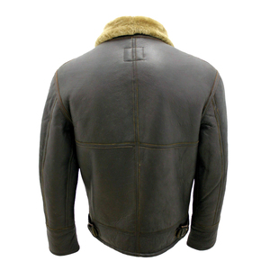 Wholesale Men Genuine Premium Leather Slim Fit Biker Style Winter Fashion Motorcycle <b>Jacket</b> Windproof <b>Waterproof</b> Sheep Stand - Product Image 2