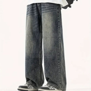 Stylish Baggy Pants <b>For</b> <b>Men</b> <b>Loose</b> Fit Casual <b>Trousers</b> Straight Leg Everyday Streetwear Fashion Bottoms Wholesale Apparel - Product Image 3