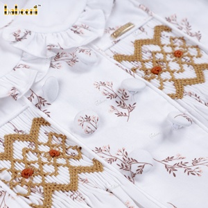 Conjunto de Pelele Largo para Bebé con Estampado Animal DR4504 - 100% Algodón Orgánico, Ropa de Invierno para Bebés Niñas - Product Image 5