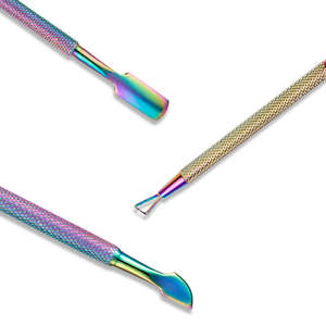 High Quality Curved Blade Stainless Steel Nail Cuticle Pusher Double End Wide Jaw Opening for Finger Dead Skin Removal ANAAIF - Product Image 4