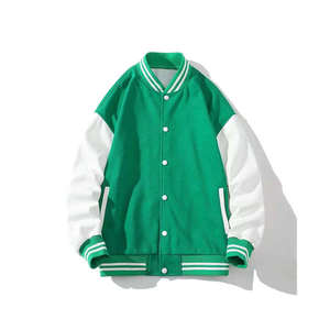 Custom 100% Cotton Vintage Letterman Men's Varsity <b>Jacket</b> Stand Collar Chenille Patch Fleece Lining for Winter Season - Product Image 6