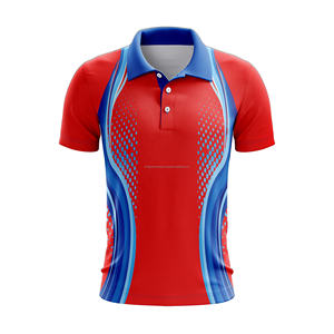 Camiseta de Cricket Personalizada con Cuello Alto, Impresión Digital, 100% Poliéster, Transpirable, Absorbe la Humedad, Tallas Grandes, Ropa de Equipo, Logotipo Personalizado - Product Image 4