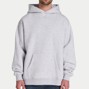 Sweat à capuche long en molleton épais pour homme, automne/hiver, style euro-américain, tendance, ample, décontracté, 100% coton, impression numérique, anti-rétrécissement - Product Image 1
