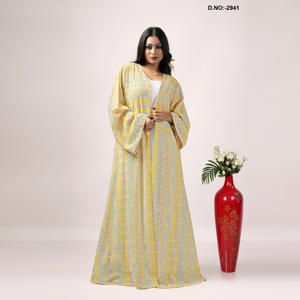 Robe en Georgette Brodée Directement de l'Usine, Tissu Fluide et Doux, Idéale pour les Événements Culturels, Disponible en Promotion - Product Image 5