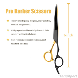 Kit de Tijeras de Peluquería Profesionales de Acero Inoxidable 4Cr13, Plegables, Ligeras, para Diestros, para Cortar y Entresacar Cabello - Product Image 3