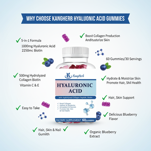 เยลลี่กรดไฮยาลูโรนิกแบบเคี้ยวได้สำหรับสุขภาพเส้น<span class=keywords><strong>ผม</strong></span>ผิวหนังและเล็บ - Product Image 2