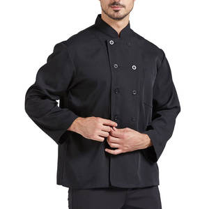 Veste de chef à manches longues, vêtements de cuisine respirants, anti-rides, durables, tenue de travail professionnelle pour la cuisine - Product Image 1